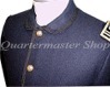 Showing the standard Roll Collar with Black Mohair Edge Braid option.